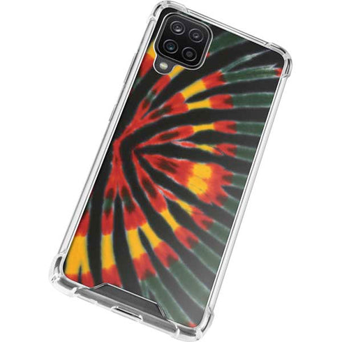 Liquid Blue Tie Dye - Rasta Galaxy A12 Clear Case