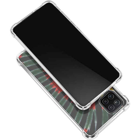 Liquid Blue Tie Dye - Rasta Galaxy A12 Clear Case