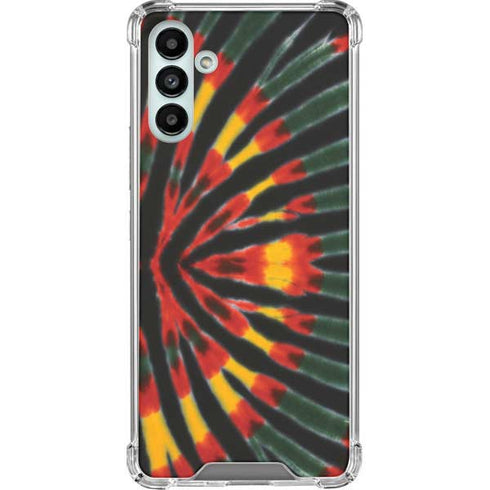 Liquid Blue Tie Dye - Rasta Galaxy A13 5G Clear Case