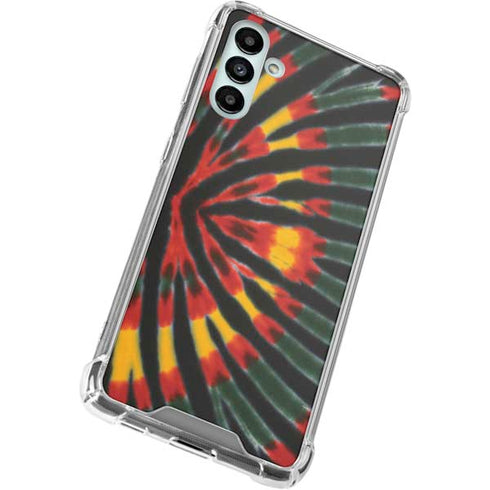 Liquid Blue Tie Dye - Rasta Galaxy A13 5G Clear Case