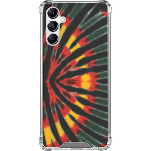 Liquid Blue Tie Dye - Rasta Galaxy A14 5G Clear Case