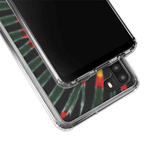 Liquid Blue Tie Dye - Rasta Galaxy A21 Clear Case