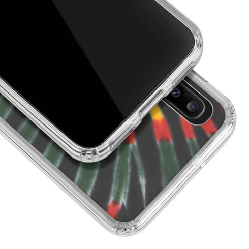 Liquid Blue Tie Dye - Rasta Galaxy A30 Clear Case