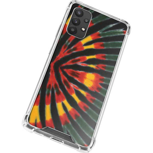 Liquid Blue Tie Dye - Rasta Galaxy A32 5G Clear Case