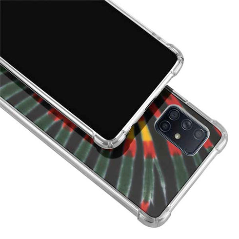 Liquid Blue Tie Dye - Rasta Galaxy A51 5G Clear Case