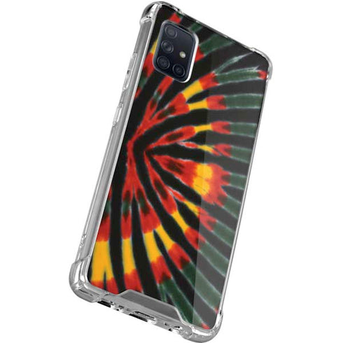 Liquid Blue Tie Dye - Rasta Galaxy A51 5G Clear Case