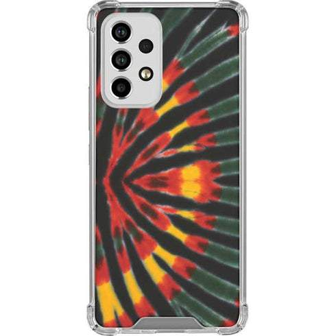 Liquid Blue Tie Dye - Rasta Galaxy A53 5G Clear Case