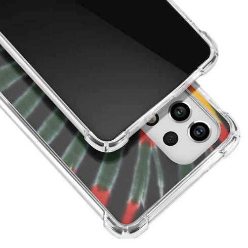 Liquid Blue Tie Dye - Rasta Galaxy A53 5G Clear Case
