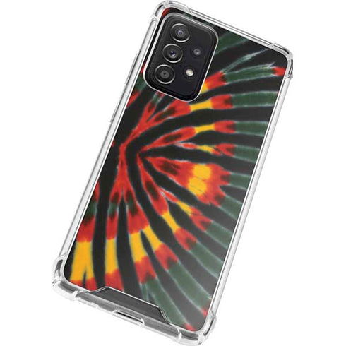 Liquid Blue Tie Dye - Rasta Galaxy A72 5G Clear Case