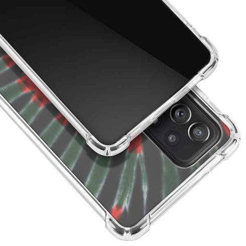 Liquid Blue Tie Dye - Rasta Galaxy A72 5G Clear Case