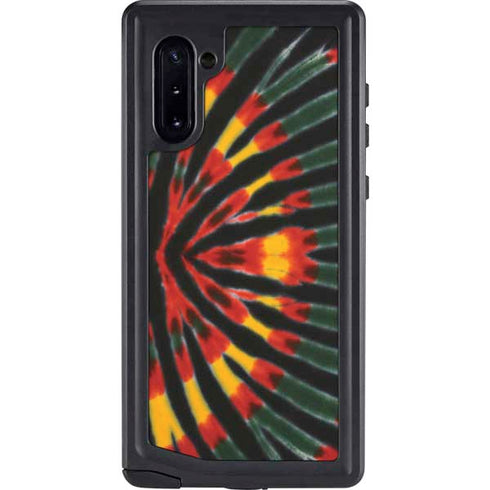 Liquid Blue Tie Dye - Rasta Galaxy Note 10 Waterproof Case
