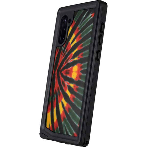 Liquid Blue Tie Dye - Rasta Galaxy Note 10 Waterproof Case