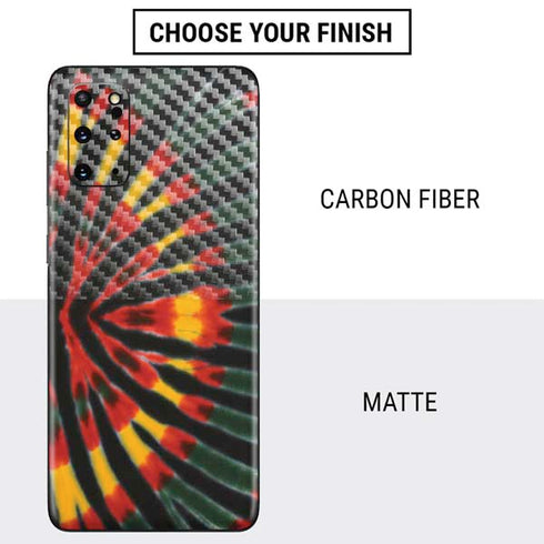Liquid Blue Tie Dye - Rasta Galaxy S20 Plus Skin
