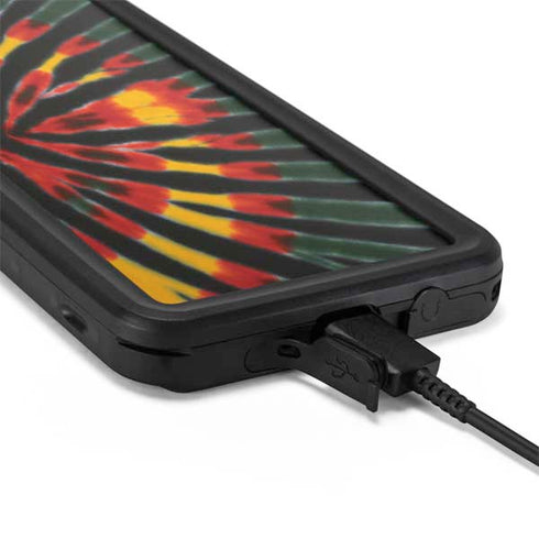 Liquid Blue Tie Dye - Rasta Galaxy S20 Plus Waterproof Case