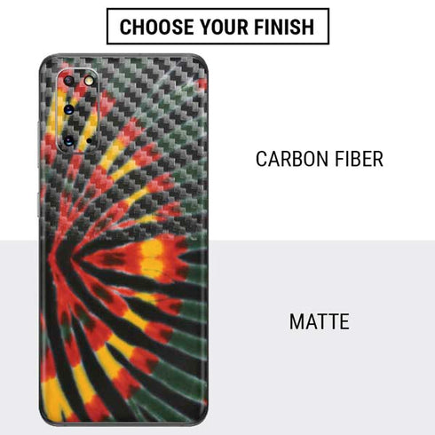 Liquid Blue Tie Dye - Rasta Galaxy S20 Skin