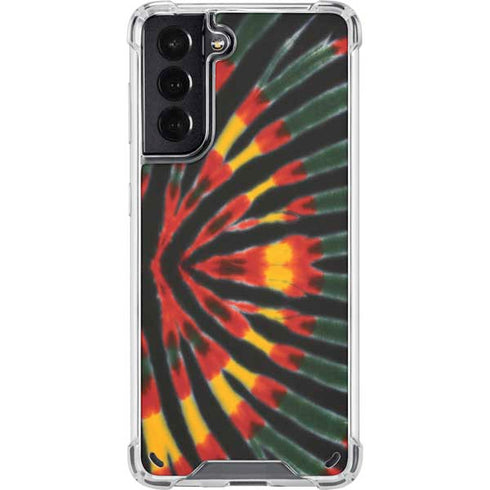 Liquid Blue Tie Dye - Rasta Galaxy S21 5G Clear Case