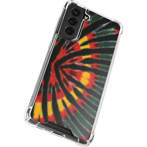 Liquid Blue Tie Dye - Rasta Galaxy S22 Clear Case