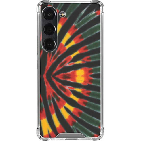 Liquid Blue Tie Dye - Rasta Galaxy S23 Clear Case