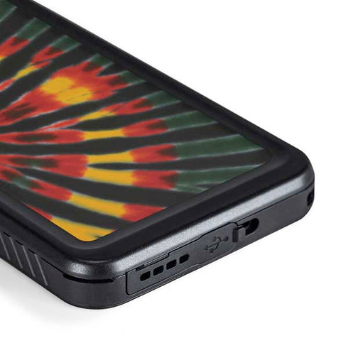 Liquid Blue Tie Dye - Rasta Galaxy S23 Plus Waterproof Case