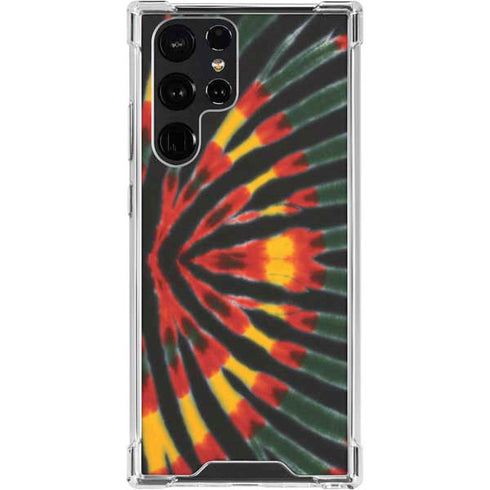 Liquid Blue Tie Dye - Rasta Galaxy S24 Ultra Clear Case