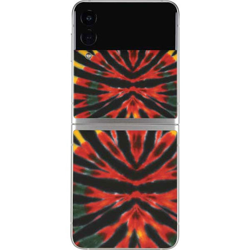 Liquid Blue Tie Dye - Rasta Galaxy Z Flip3 5G Skin