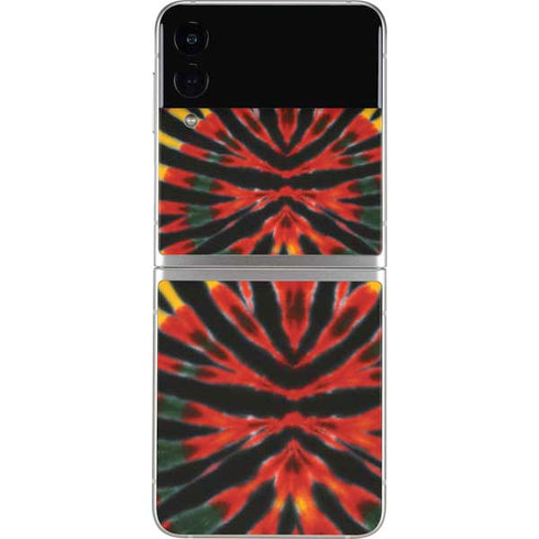 Liquid Blue Tie Dye - Rasta Galaxy Z Flip4 5G Skin