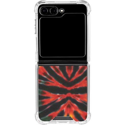 Liquid Blue Tie Dye - Rasta Galaxy Z Flip5 5G Clear Case