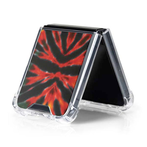 Liquid Blue Tie Dye - Rasta Galaxy Z Flip5 5G Clear Case
