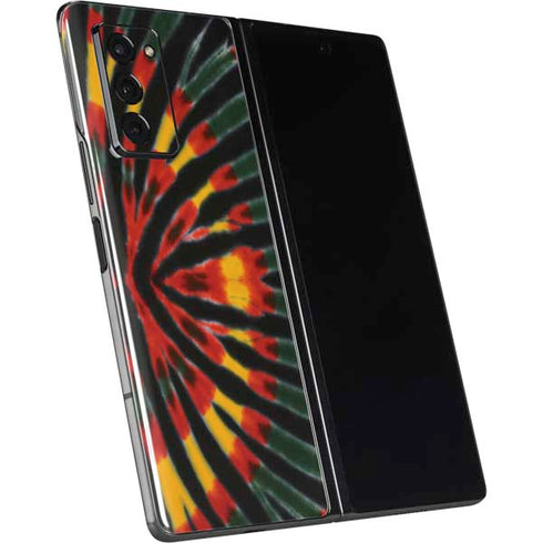 Liquid Blue Tie Dye - Rasta Galaxy Z Fold2 5G Skin