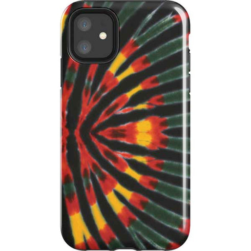 Liquid Blue Tie Dye - Rasta iPhone 11 Impact Case