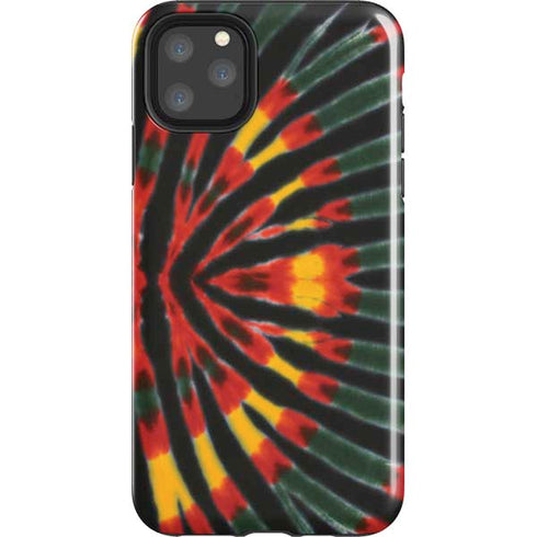 Liquid Blue Tie Dye - Rasta iPhone 11 Pro Max Impact Case