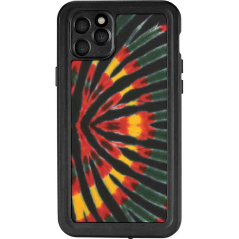 Liquid Blue Tie Dye - Rasta iPhone 11 Pro Max Waterproof Case