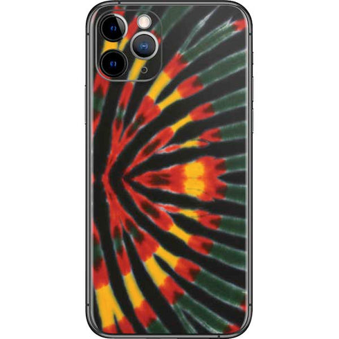 Liquid Blue Tie Dye - Rasta iPhone 11 Pro Skin
