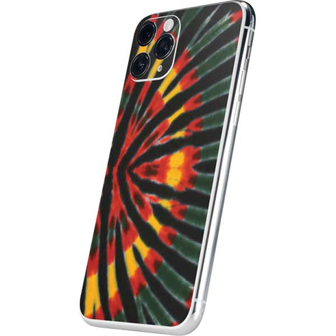 Liquid Blue Tie Dye - Rasta iPhone 11 Pro Skin