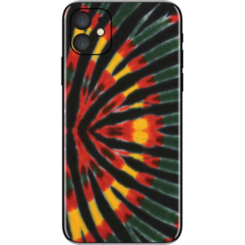 Liquid Blue Tie Dye - Rasta iPhone 11 Skin