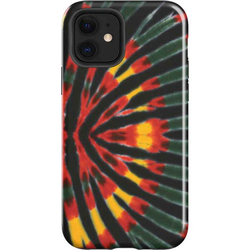 Liquid Blue Tie Dye - Rasta iPhone 12 Impact Case