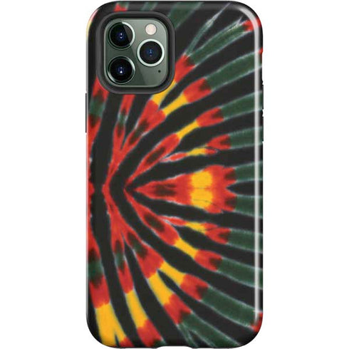 Liquid Blue Tie Dye - Rasta iPhone 12 Pro Impact Case