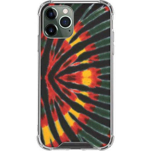 Liquid Blue Tie Dye - Rasta iPhone 12 Pro Max Clear Case