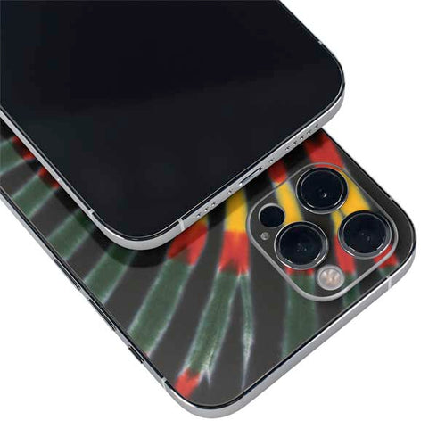 Liquid Blue Tie Dye - Rasta iPhone 12 Pro Skin