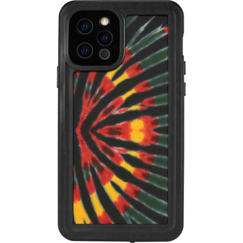 Liquid Blue Tie Dye - Rasta iPhone 12 Pro Waterproof Case