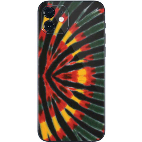 Liquid Blue Tie Dye - Rasta iPhone 12 Skin