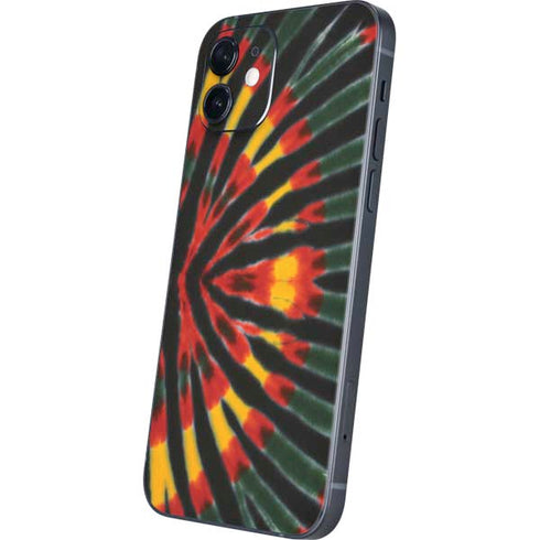 Liquid Blue Tie Dye - Rasta iPhone 12 Skin