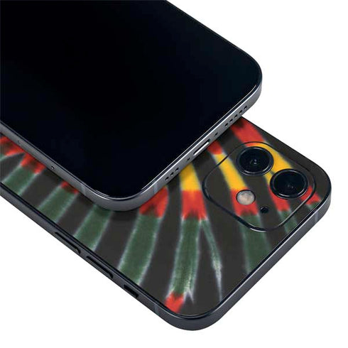 Liquid Blue Tie Dye - Rasta iPhone 12 Skin