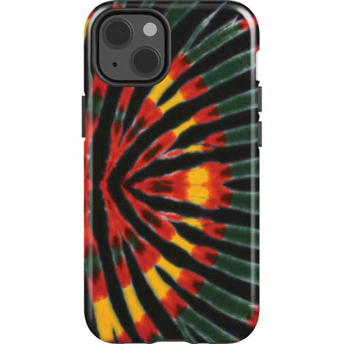 Liquid Blue Tie Dye - Rasta iPhone 13 Impact Case
