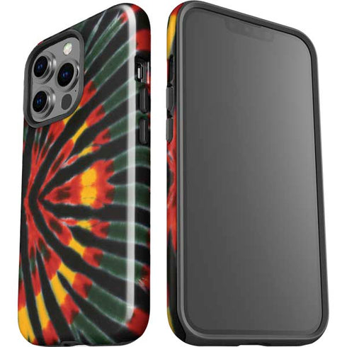 Liquid Blue Tie Dye - Rasta iPhone 13 Pro Impact Case