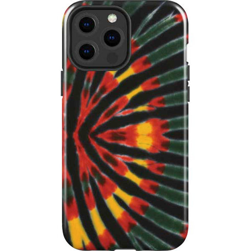 Liquid Blue Tie Dye - Rasta iPhone 13 Pro Max Impact Case