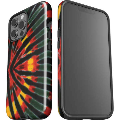 Liquid Blue Tie Dye - Rasta iPhone 13 Pro Max Impact Case