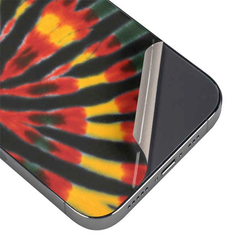 Liquid Blue Tie Dye - Rasta iPhone 13 Pro Skin