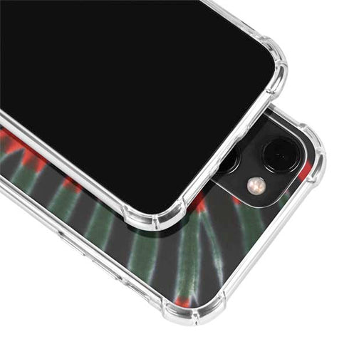 Liquid Blue Tie Dye - Rasta iPhone 14 Clear Case