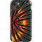 Liquid Blue Tie Dye - Rasta iPhone 14 Impact Case